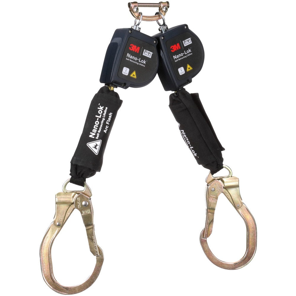 Self-Retracting Lifeline: 420 lb Capacity, 8.00' Lifeline, Single Pin Connector