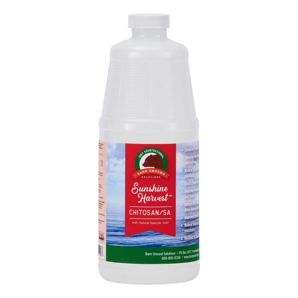 Garden & Pump Sprayer Accessories; Description: Sunshine Harvest Chitosan with Salicylic Acid 32oz bottle; Form: Liquid; For Use With: Sprayer; Chemical Safe: Yes; Type: Fertilizer