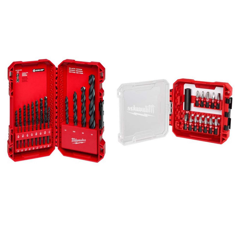 Drill Bit Set: Maintenance Length Drill Bits, 13 Pc, 0.0625" to 0.1406" Drill Bit Size, 135 deg, High-Speed Steel