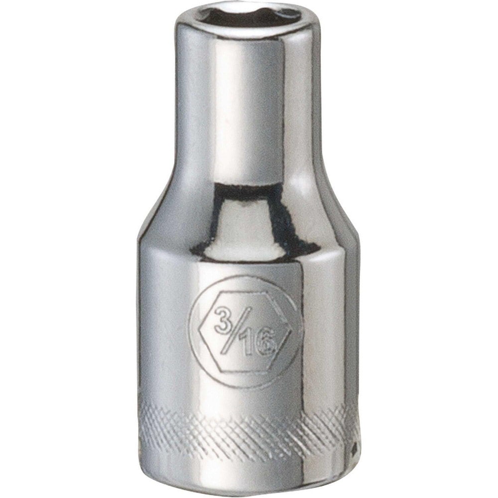 Standard Hand Socket: 1/4" Drive, 3/16" Socket, 6-Point