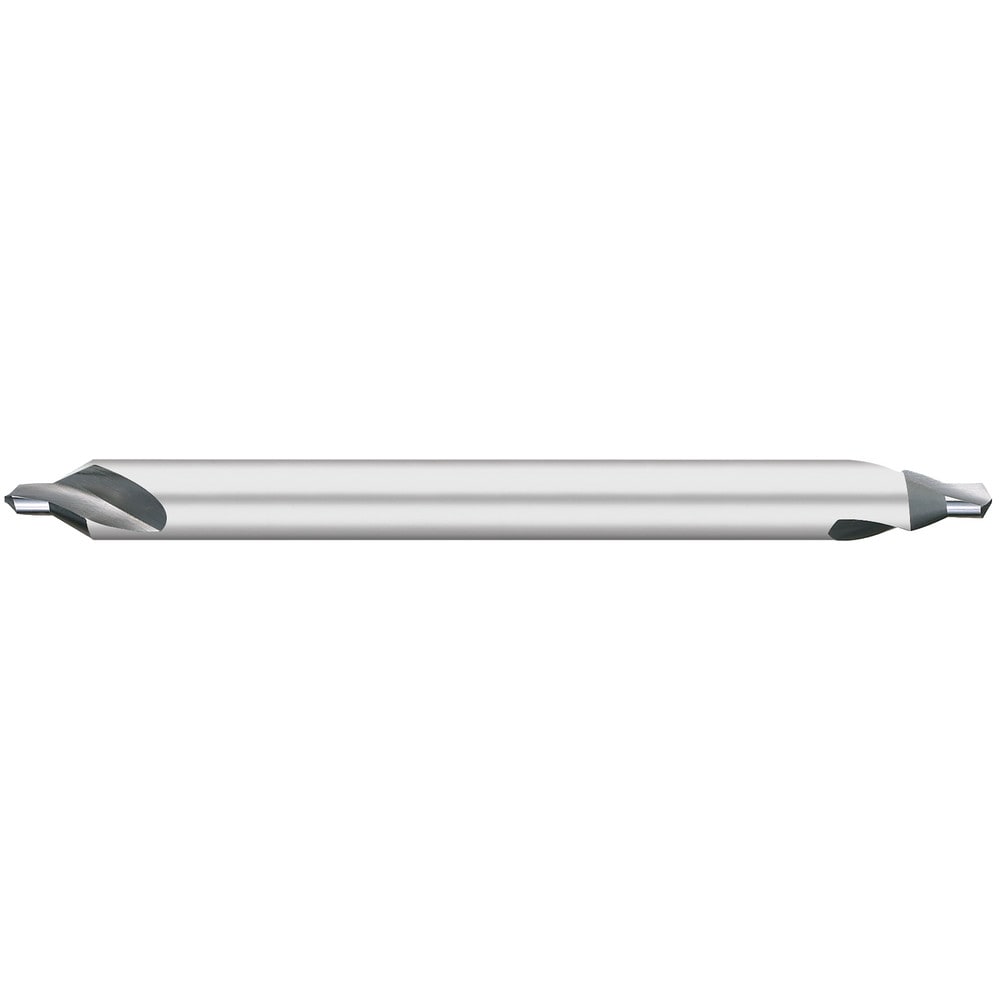 Combo Drill & Countersink:  #1,  1/8" Body Dia,  118°,  Solid Carbide