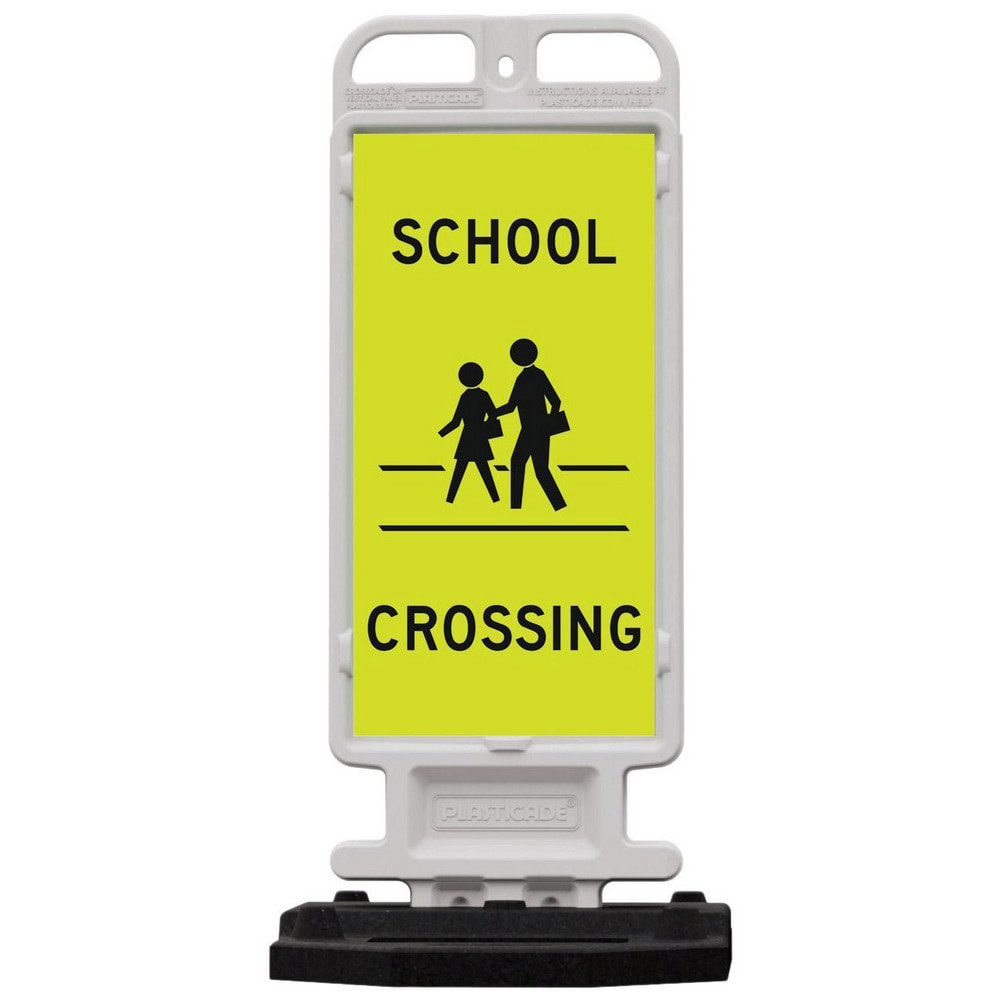 Pedestrian Crossing Sign: A-Frame, School Crossing, " SCHOOL CROSSING"