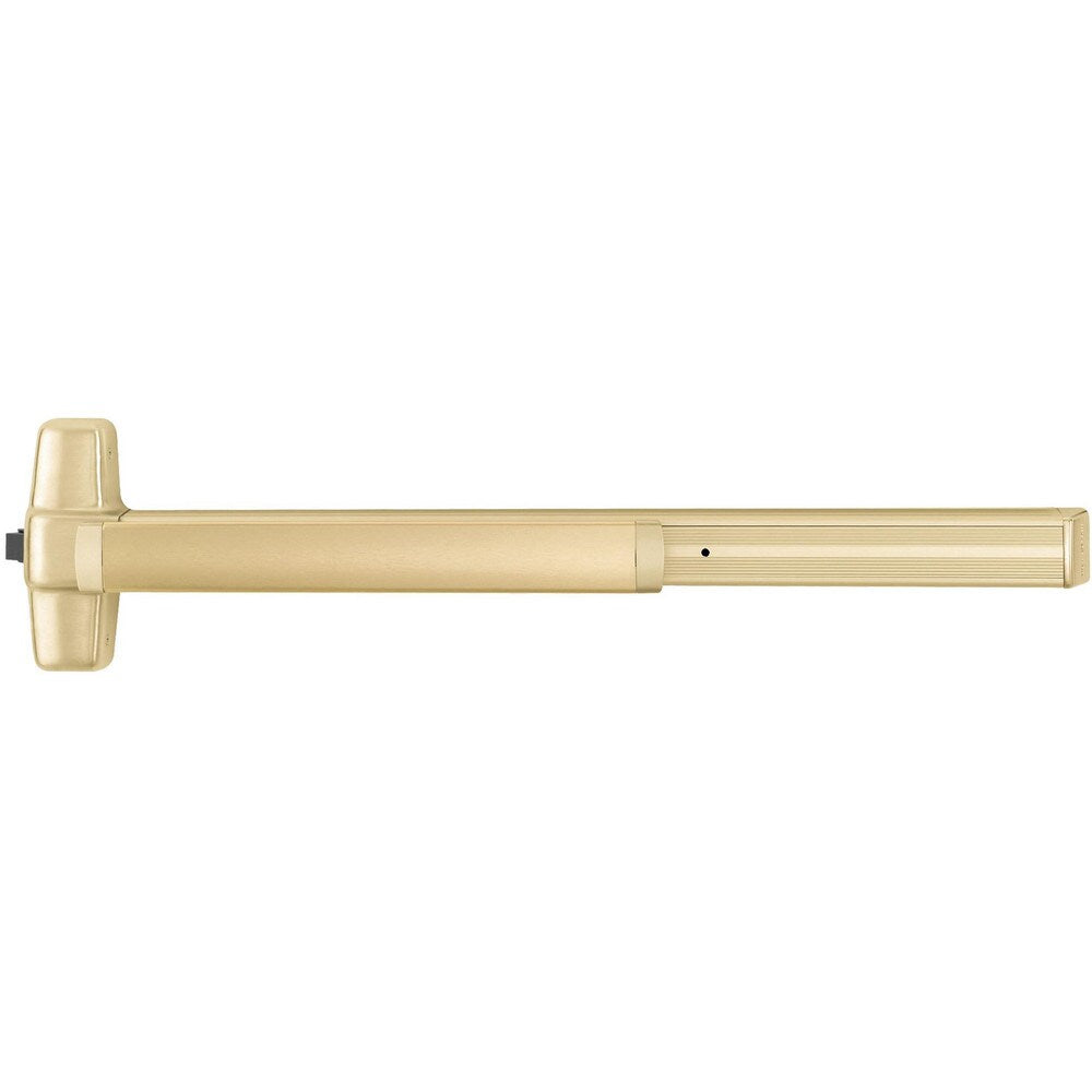 Push Bars; Material: Metal; Locking Type: Exit Device Only; Maximum Door Width: 3 ft; Finish/Coating: Satin Brass; Minimum Door Width: 2.33 ft
