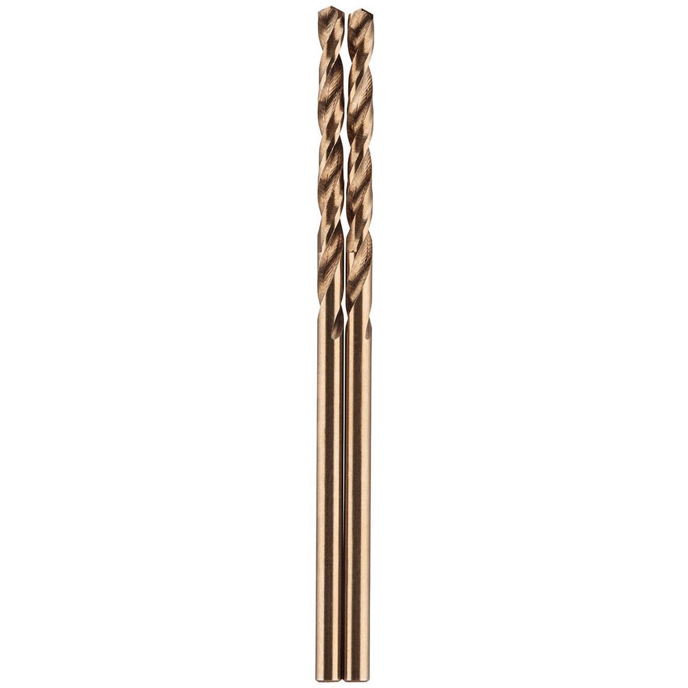 Mechanics Drill Bit: 0.0790" Dia, 135°, Cobalt, Hex Shank, Split Point