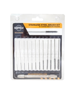 12 pc Power Brush Set, 0.032″ - 0.189″ Brush Diameters, Stainless Steel
