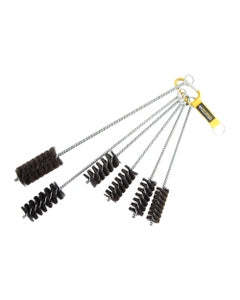 6 pc Power Brush Set, 1 1/8″ - 1 3/4″ Brush Diameters, Natural Bristle