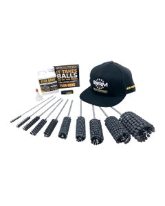 0.250″-2.00″ Bore Diameter x  Hone Length x  Overall Length, 600 Grit, Aluminum Oxide - Flex-Hone Kit