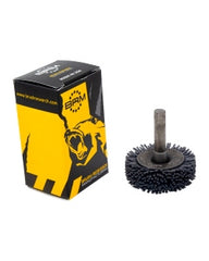 1 3/8″ Diameter × 0.437″ Width, 180 Grit, Silicon Carbide, 0.035″ Crimped Bristle, Wheel Brush