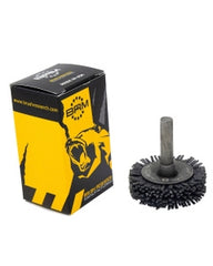 1 3/8″ Diameter × 0.437″ Width, 80 Grit, Silicon Carbide, 0.040″ Crimped Bristle, Wheel Brush