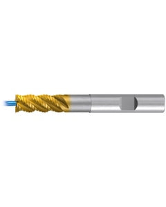 Square End Mill; 20 mm Dia. × 20 mm Shank Dia. × 126 mm OAL ; 4 FL ; Carbide ; TiAlN+TiN ; Series 2657TZ