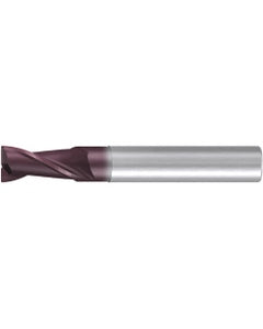 Square End Mill; 10 mm Dia. × 19 mm LOC × 10 mm Shank Dia. × 72 mm OAL ; 2 FL ; Carbide ; AlTiN ; Series 2512A