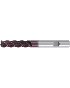 Square End Mill; 16 mm Dia. × 48 mm LOC × 16 mm Shank Dia. × 108 mm OAL ; 3 FL ; Carbide ; AlTiN ; Series 2521A