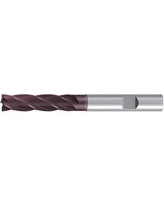 Chamfer End Mill; 12 mm Dia. × 48 mm LOC × 12 mm Shank Dia. × 107 mm OAL ; 5 FL ; Carbide ; AlTiN ; Series 2529A