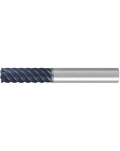 Square End Mill; 6 mm Dia. × 18 mm LOC × 6 mm Shank Dia. × 62 mm OAL ; 6 FL ; Carbide ; AlTiN ; Series 1828A