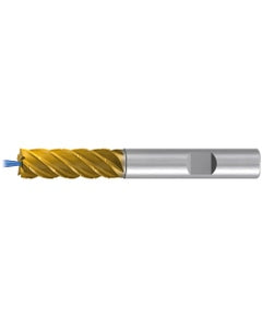 Square End Mill; 16 mm Dia. × 48 mm LOC × 16 mm Shank Dia. × 108 mm OAL ; 5 FL ; Carbide ; TiAlN+TiN ; Series 2539TZ