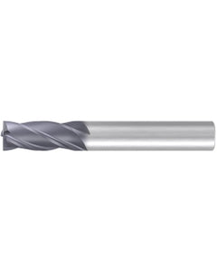 Chamfer End Mill; 1/2″ Dia. × 1″ LOC × 1/2″ Shank Dia. × 3-1/4″ OAL ; 4 FL ; Carbide ; AlCr ; Series 2994L