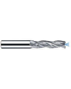 6 mm Cutting Dia. × 6 mm Shank Dia. × 19 mm LOC × 63 mm OAL, 3 Flute, Carbide, Uncoated, Square Endmill, AX-FPS