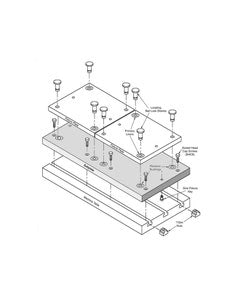 Fixture Kit - 48″ × 20″ × 1.125″ (Steel Subplate); 14″ × 14″ × 0.75″ (Aluminum Fixture Plate)