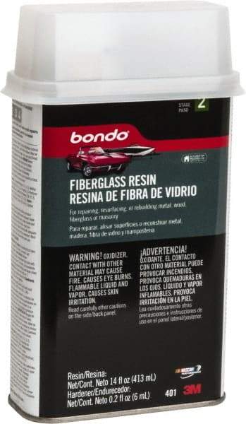 3M - Fiberglass Resin - 14 oz Resin, 0.20 oz Liquid - Exact Tool & Supply