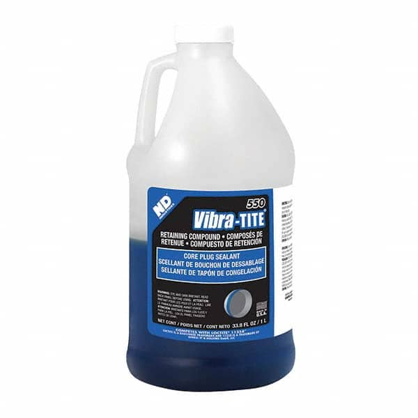 Vibra-Tite - 1 L Jug, Blue, Core Plug Sealant Retaining Compound - Exact Tool & Supply