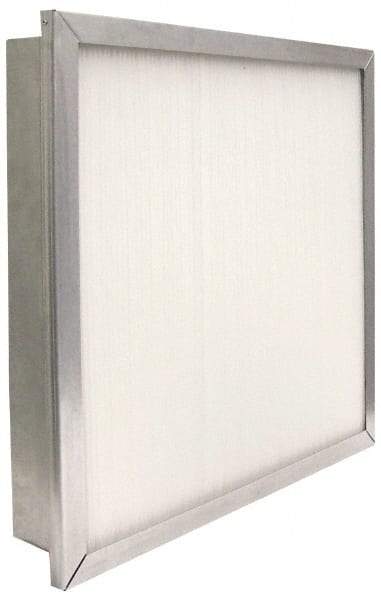 PrecisionAire - 12" Noml Height x 24" Noml Width x 4" Noml Depth, 80 to 85% Capture Efficiency, Wireless Pleated Air Filter - MERV 13, Fiberglass, Integrated Metal Frame, 1,000 CFM, For Precisionaire Type 9 Holding Frame - Exact Tool & Supply