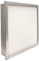 PrecisionAire - 12" Noml Height x 24" Noml Width x 4" Noml Depth, 80 to 85% Capture Efficiency, Wireless Pleated Air Filter - MERV 13, Fiberglass, Integrated Metal Frame, 1,000 CFM, For Precisionaire Type 9 Holding Frame - Exact Tool & Supply