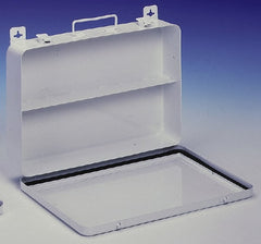 Durham - Empty First Aid Cabinets & Cases; Height (Inch): 9-1/8 ; Width (Inch): 13-11/16 ; Depth (Inch): 2-3/8 ; Number of Shelves: 1 ; Door Type: Horizontal ; Shelf Type: Fixed - Exact Tool & Supply