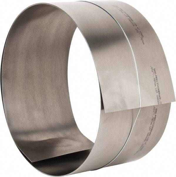 Value Collection - 100 Inch Long x 6 Inch Wide x 0.031 Inch Thick, Roll Shim Stock - Steel - Exact Tool & Supply