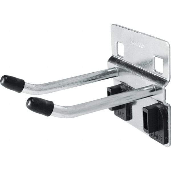Kennedy - 2" Long Double Angled End Pegboard Hook - Steel - Exact Tool & Supply
