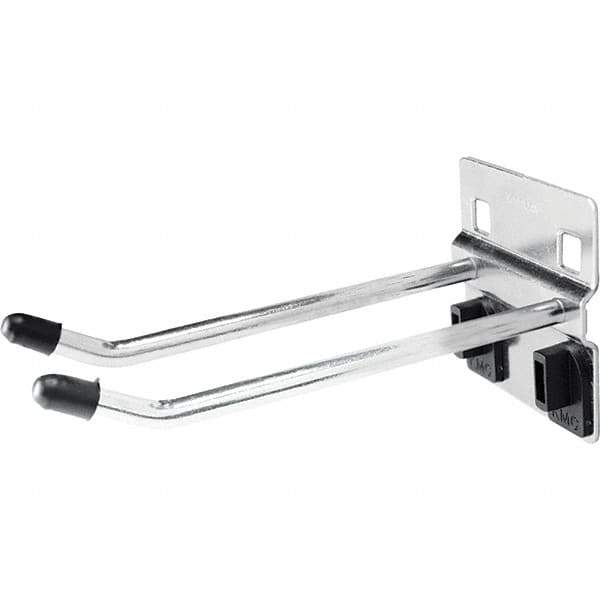 Kennedy - 3-15/16" Long Double Angled End Pegboard Hook - Steel - Exact Tool & Supply