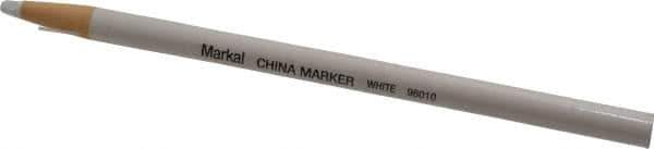 Markal - White, Water Based Paint Stick - Pencil Tip - Exact Tool & Supply