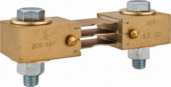 Simpson Electric - Panel Meter Switchboard Shunt - 300, 50 mV Drop, Screw Terminal, For Use with Falcon Series 200 mVDC Meters - Exact Tool & Supply