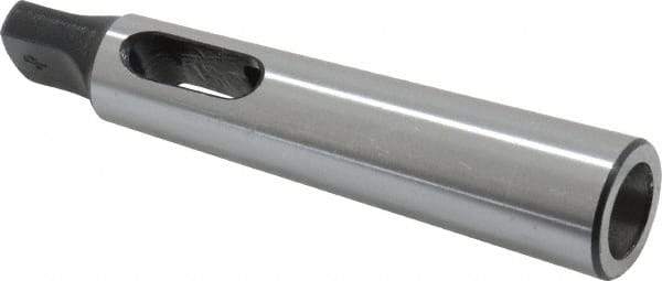 Interstate - MT1 Inside Morse Taper, MT2 Outside Morse Taper, Standard Reducing Sleeve - Soft with Hardened Tang, 5/8" Projection, 92mm OAL, 18.6mm Body Diam - Exact Tool & Supply