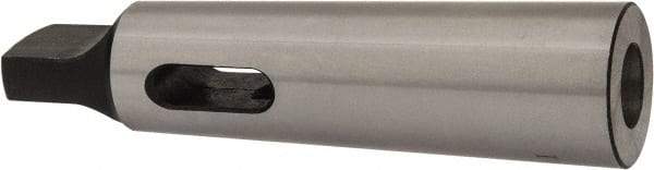 Interstate - MT1 Inside Morse Taper, MT3 Outside Morse Taper, Standard Reducing Sleeve - Soft with Hardened Tang, 1/4" Projection, 99mm OAL, 24.1mm Body Diam - Exact Tool & Supply