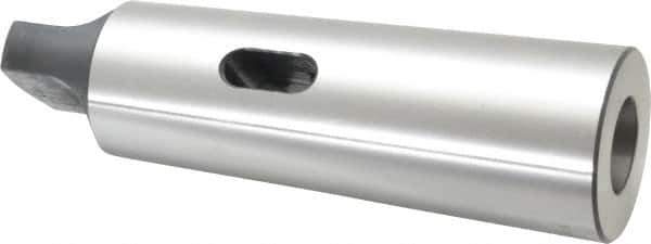 Interstate - MT4 Inside Morse Taper, MT6 Outside Morse Taper, Standard Reducing Sleeve - Soft with Hardened Tang, 3/8" Projection, 218mm OAL, 63.8mm Body Diam - Exact Tool & Supply