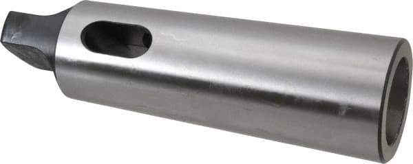 Interstate - MT5 Inside Morse Taper, MT6 Outside Morse Taper, Standard Reducing Sleeve - Soft with Hardened Tang, 3/8" Projection, 218mm OAL, 63.8mm Body Diam - Exact Tool & Supply