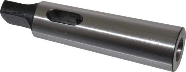 Interstate - MT1 Inside Morse Taper, MT3 Outside Morse Taper, Standard Reducing Sleeve - Hardened & Ground Throughout, 1/4" Projection, 175mm OAL, 20mm Body Diam - Exact Tool & Supply