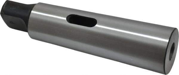 Interstate - MT1 Inside Morse Taper, MT4 Outside Morse Taper, Standard Reducing Sleeve - Hardened & Ground Throughout, 1/4" Projection, 200mm OAL, 20mm Body Diam - Exact Tool & Supply