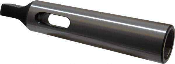 Interstate - MT2 Inside Morse Taper, MT3 Outside Morse Taper, Standard Reducing Sleeve - Hardened & Ground Throughout, 3/4" Projection, 194mm OAL, 30mm Body Diam - Exact Tool & Supply