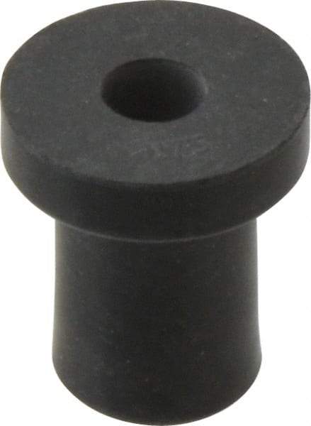 RivetKing - 1/4-20, 0.74" Diam x 0.187" Thick Flange, Rubber Insulated Rivet Nut - UNC Thread, Rubber, 1/2" Body Diam, 0.831" OAL - Exact Tool & Supply
