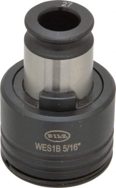 Bilz - 0.318" Tap Shank Diam, 0.238" Tap Square Size, 5/16" Tap, #1 Tapping Adapter - 0.2756" Projection, 0.669" Tap Depth, 1.1221" OAL, 3/4" Shank OD, Through Coolant, Series WES 1 - Exact Tool & Supply