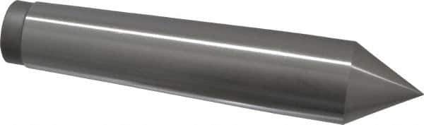 Value Collection - 1.24" Head Diam, Steel Standard Point Solid Dead Center - 4MT Morse Taper, 1.24" Point Diam, 6-5/16" OAL - Exact Tool & Supply