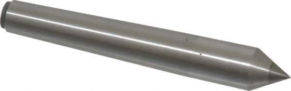 Made in USA - Carbide-Tipped Alloy Steel Standard Point Solid Dead Center - 1MT Morse Taper, 3-5/16" OAL - Exact Tool & Supply