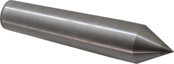 Made in USA - Carbide-Tipped Alloy Steel Standard Point Solid Dead Center - 5MT Morse Taper, 8-1/2" OAL - Exact Tool & Supply