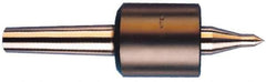 Riten - MT5 Taper Shank, 2-7/8" Head Diam 9,000 Lb Capacity Live Center - 5,500 Max RPM, 3-5/16" Head Length, 9/16" Point Diam, 2-1/16" Point Len, 1,700 Lb Max Workpc, Tracer Point - Exact Tool & Supply