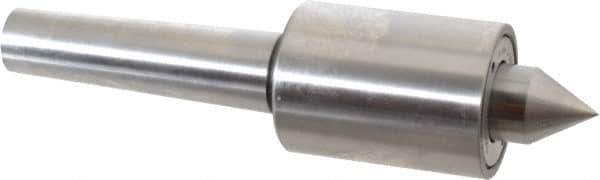 Riten - MT3 Taper Shank, 1-3/4" Head Diam 4,600 Lb Capacity Live Center - 5,000 Max RPM, 2-3/8" Head Length, 7/8" Point Diam, 1-1/8" Point Len, 920 Lb Max Workpc, Standard Point - Exact Tool & Supply