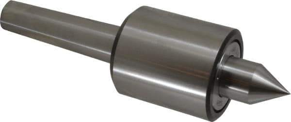 Riten - MT4 Taper Shank, 2-7/8" Head Diam 9,000 Lb Capacity Live Center - 5,500 Max RPM, 3-3/16" Head Length, 1-1/4" Point Diam, 2" Point Len, 2,200 Lb Max Workpc, Standard Point - Exact Tool & Supply