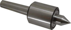 Riten - MT4 Taper Shank, 2-7/8" Head Diam 9,000 Lb Capacity Live Center - 5,500 Max RPM, 3-3/16" Head Length, 1-1/4" Point Diam, 2" Point Len, 2,200 Lb Max Workpc, Standard Point - Exact Tool & Supply