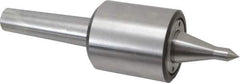Riten - MT4 Taper Shank, 2-7/8" Head Diam 1,100 Lb Capacity Live Center - 5,500 Max RPM, 3-5/16" Head Length, 1/2" Point Diam, 2-1/2" Point Len, 1,100 Lb Max Workpc, 15/16" Tip Diam, Long Point - Exact Tool & Supply