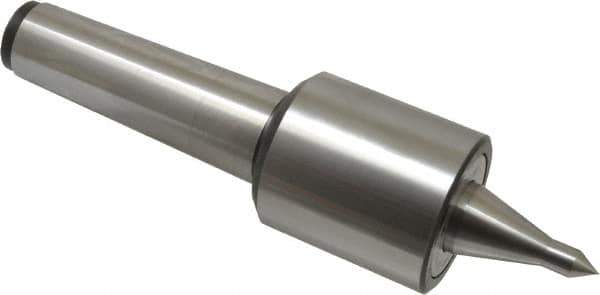 Riten - MT5 Taper Shank, 2-7/8" Head Diam 9,000 Lb Capacity Live Center - 5,500 Max RPM, 3-5/16" Head Length, 1/2" Point Diam, 2-1/2" Point Len, 1,100 Lb Max Workpc, 15/16" Tip Diam, Long Point - Exact Tool & Supply